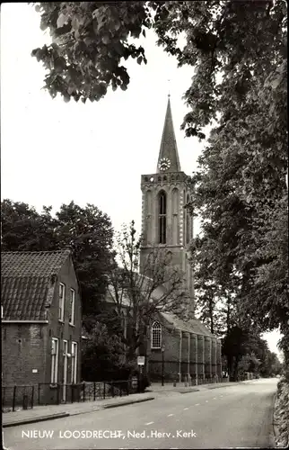 Ak Nieuw Loosdrecht Nordholland Niederlande, Ned.Herv. Kerk