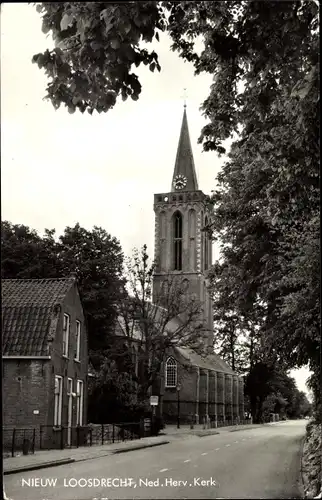 Ak Nieuw Loosdrecht Nordholland Niederlande, Ned.Herv. Kerk