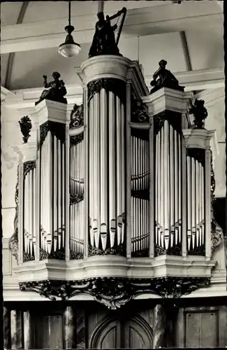 Ak Heukelum Lingewaal Gelderland, Orgel Ned. Herv. Kerk