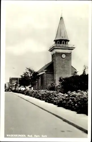 Ak Wagenborgen Groningen Niederlande, Ned. Herv. Kerk