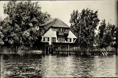 Ak Loosdrecht Nordholland Niederlande, Haus am See