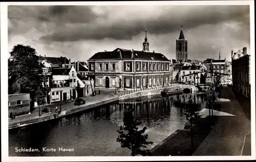 Ak Schiedam Südholland Niederlande, Korte Haven