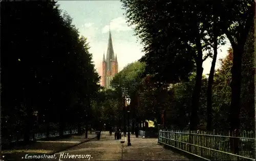 Ak Hilversum Nordholland Niederlande, Emmastraat