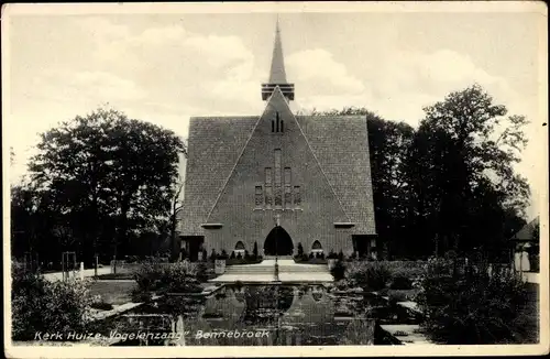 Ak Bennebroek Nordholland Niederlande, Kerk Huize Vogelenzang