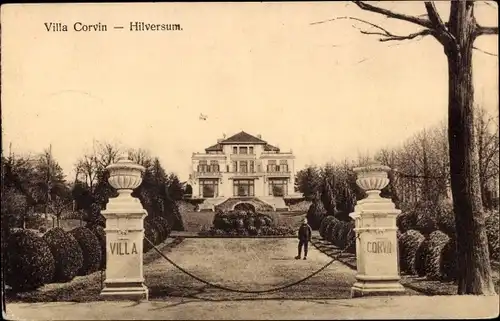 Ak Hilversum Nordholland Niederlande, Villa Corvin