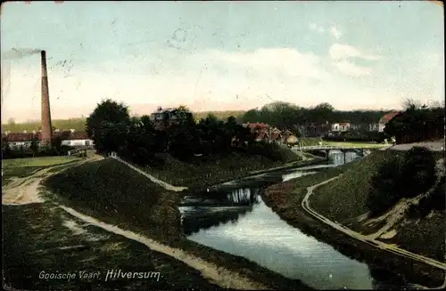 Ak Hilversum Nordholland Niederlande, Gooische Vaart