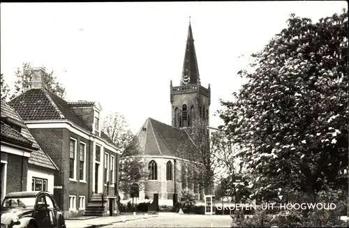 Ak Hoogwoud Nordholland Niederlande, Kerk