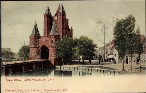 Ak Haarlem Nordholland Niederlande, Amsterdamsche Poort