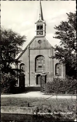 Ak Sint Maartensbrug Nordholland Niederlande, Ned. Herv. Kerk