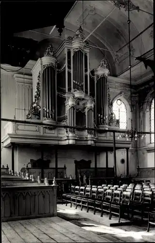 Ak Nieuwe Niedorp Nordholland Niederlande, Orgel, Ned. Herv. Kerk