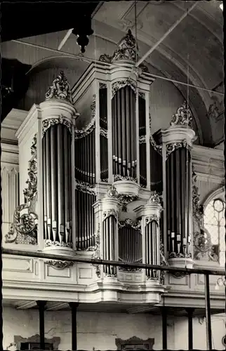 Ak Nieuwe Niedorp Nordholland Niederlande, Orgel, Ned. Herv. Kerk