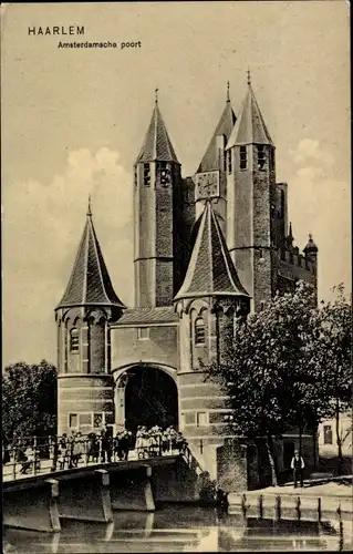 Ak Haarlem Nordholland Niederlande, Amsterdamsche poort