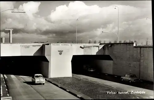 Ak Velsen Nordholland Niederlande, Velser tunnel, Zuidzijde