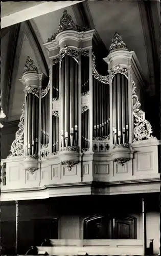 Ak Westzaan Zaanstad Nordholland Niederlande, Orgel Doopsgezinde Kerk