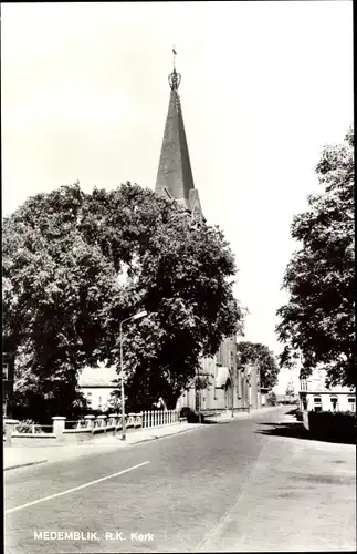 Ak Medemblik Nordholland Niederlande, R. K. Kerk