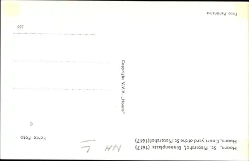 Ak Hoorn Nordholland Niederlande, St. Pietershof, Binnenplaats