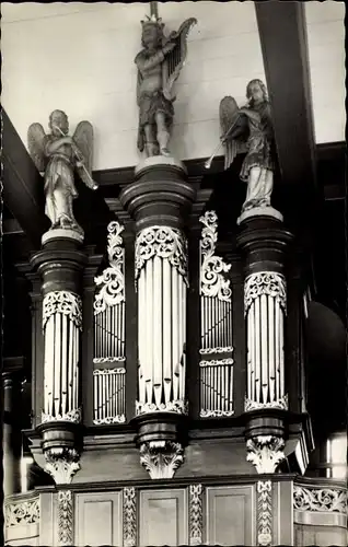 Ak Westzaan Zaanstad Nordholland Niederlande, Orgel Doopsgezinde Kerk