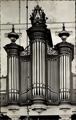 Ak Westzaan Zaanstad Nordholland Niederlande, Orgel Doopsgezinde Kerk