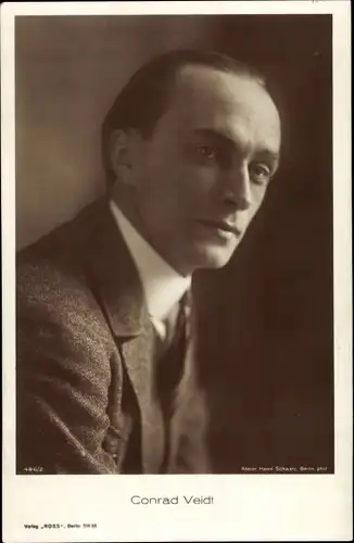 Ak Schauspieler Conrad Veidt, Portrait, Ross Verlag 486/2