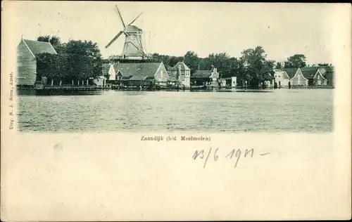 Ak Zaandijk Nordholland, Meelmolen