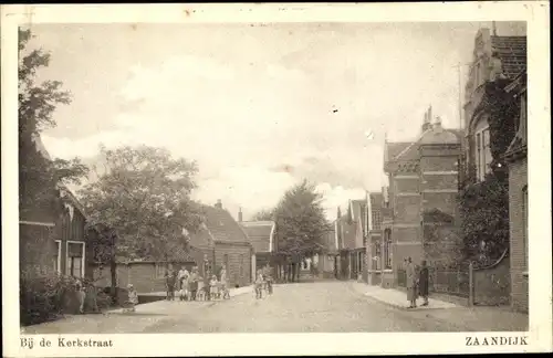 Ak Zaandijk Nordholland, Bij de Kerkstraat