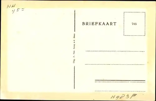 Ak Zaandijk Nordholland, Bij de Kerkstraat