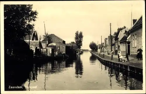Ak Zaandam Zaanstad Nordholland, Sluispad