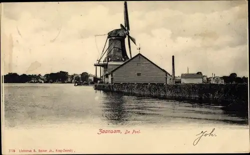 Ak Zaandam Zaanstad Nordholland, De Poel