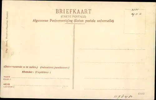 Ak Zaandam Zaanstad Nordholland, Westzijde b.d. Stationsstraat