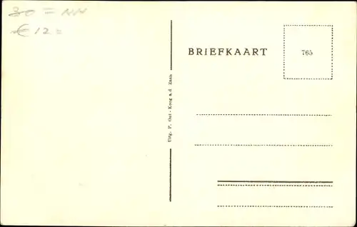 Ak Zaandijk Nordholland, Straßenpartie, Passanten, Häuser