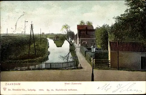 Ak Zaandam Zaanstad Nordholland, West-Zijderveld