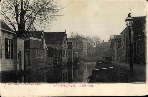 Ak Zaandam Zaanstad Nordholland, Heerengracht