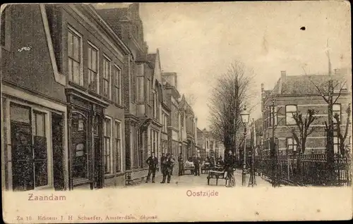 Ak Zaandam Zaanstad Nordholland, Oostzijde