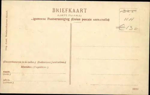 Ak Zaandam Zaanstad Nordholland, Westzijde, Vleeschhouwerij Gebr. Meijer