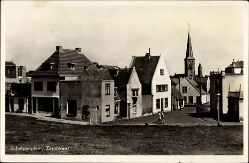 Ak Zandvoort Nordholland Niederlande, Schelpenplein