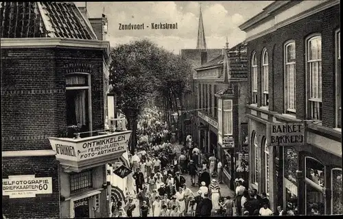 Ak Zandvoort Nordholland Niederlande, Kerkstraat, Ontwikkelen Films en Platen, Banket Bakkerij