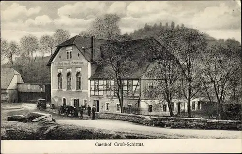 Ak Großschirma in Sachsen, Gasthof