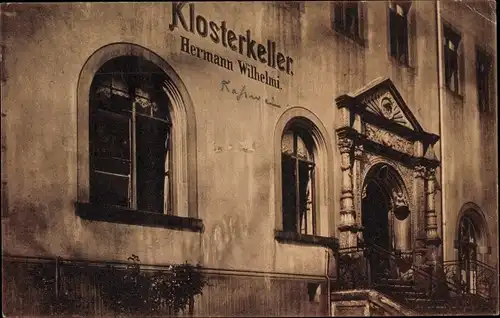 Ak Roßwein, Klosterkeller, Inh. Hermann Wilhelmi, Altes Abthaus