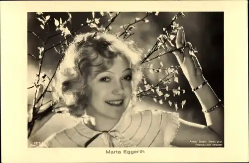 Ak Schauspielerin Marta Eggerth, Portrait