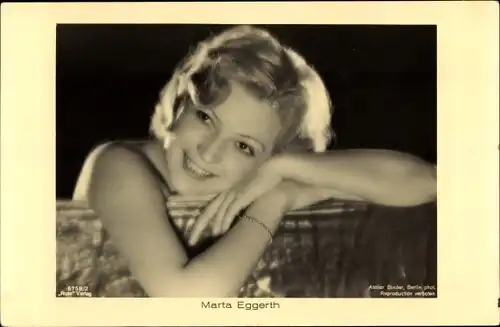 Ak Schauspielerin Marta Eggerth, Ross 6758/2