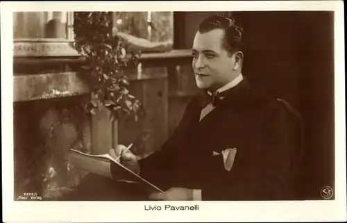 Ak Schauspieler Livio Pavanelli, Portrait, Filmszene, Ross Verlag 3222/1