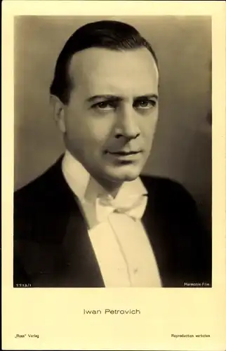 Ak Schauspieler Iwan Petrovich, Portrait