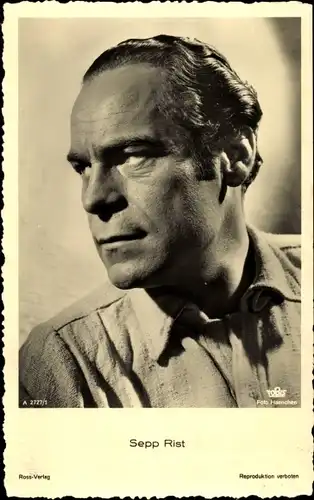Ak Schauspieler Sepp Rist, Portrait, Ross Verlag Nr. A 2727/1