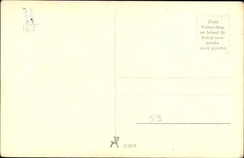 Ak Schauspieler Hans Albers, Portrait