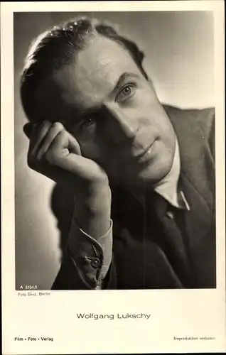 Ak Schauspieler Wolfgang Lukschy, Portrait