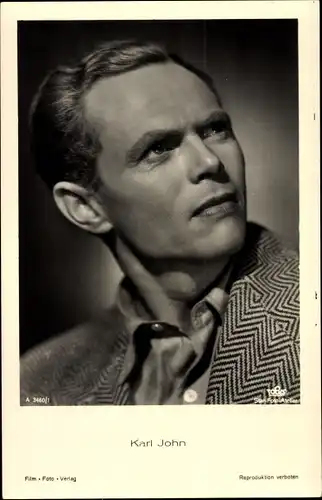 Ak Schauspieler Karl John, Portrait