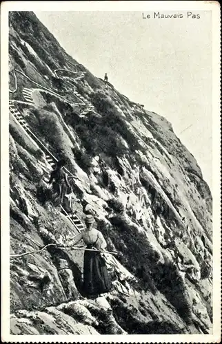 Ak Le Mauvais Pas, Alpen