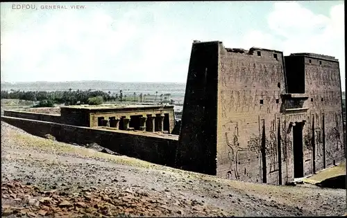 Ak Edfu Ägypten, General View