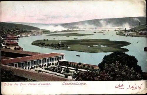 Ak Konstantinopel Istanbul Türkei, Entrée des Eaux douces d'europe