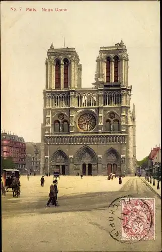 Ak Paris XVIII. Arrondissement Buttes-Montmartre, Notre Dame